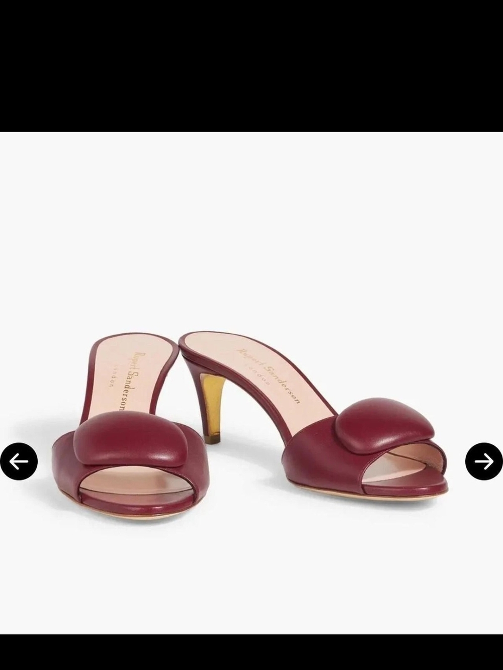 Rupert Sanderson Red Kitten Heels